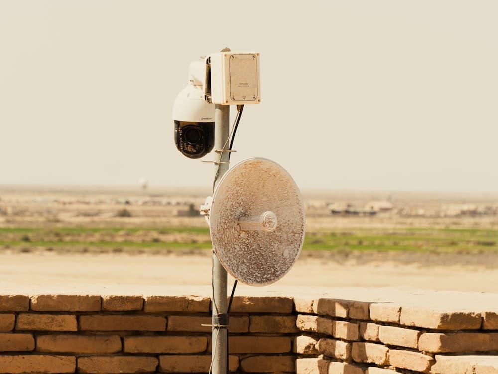 Security camera and keypad access control at storage facility
